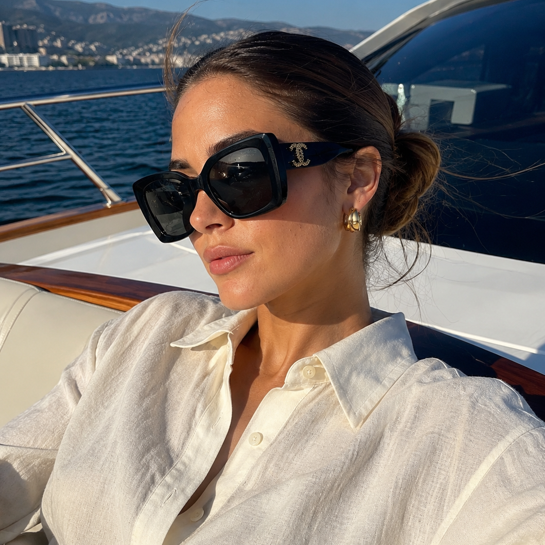 CH Oversized Square Sunglasses